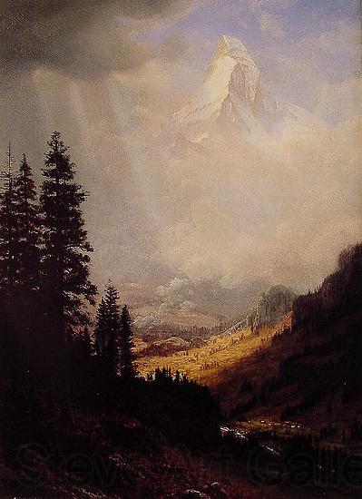 Albert Bierstadt The_Matterhorn Norge oil painting art